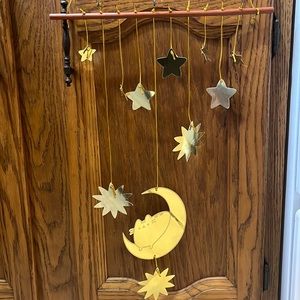 Pusheen Zodiac Wall Hanging Gold Stars & Moon - Fair Condition - Pusheen Box